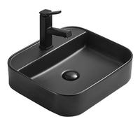 Mexen Sofia lavabo sobre encimera 45 x 40 cm, negro mate - 22154585 15975 5907709157842