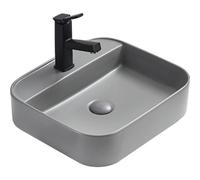 Mexen Sofia lavabo sobre encimera 50 x 40 cm, gris claro mate - 22155061 15970 5907709157866