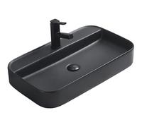 Mexen Sofia lavabo sobre encimera 70 x 40 cm, negro mate - 22157085 21931 5907709157910