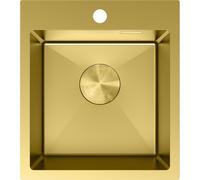 Mexen Solix fregadero de acero inoxidable de 1 compartimento 400 x 450 mm, dorado - 6401401000-55 78904 5905315981448