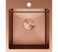Mexen Solix fregadero de acero inoxidable de 1 cubeta 400 x 450 mm, cobre HC - 6401401000-65HC 78907 5905315981479