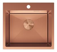 Mexen Solix fregadero de acero inoxidable de 1 cubeta 500 x 450 mm, cobre - 6402501000-65 78914 5905315981547