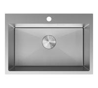 Mexen Solix fregadero de acero inoxidable de 1 seno 650 x 450 mm, inox HC - 6403651000-01HC 78919 5905315981592