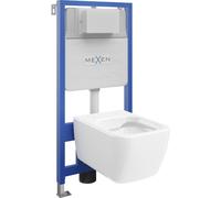 Mexen Stella conjunto empotrado WC bastidor Fenix Slim con taza WC, blanco brillo - 6103368XX00 13001 5907709163492