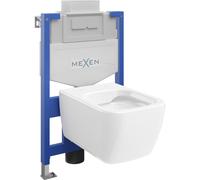 Mexen Stella conjunto empotrado WC marco Fenix XS-U con taza WC, blanco brillante - 6853368XX00 13046 5907709163720