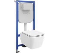 Mexen Stella set empotrado WC estructura Tex E con inodoro y asiento de cierre suave, blanco - 610930680900 101593 5907931049151