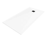 Mexen Stone+ plato de ducha rectangular de composite 160 x 100 cm, blanco, cubierta negra - 44101016-B 24945 5905315223302