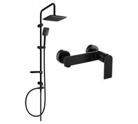 Mexen Sven conjunto de ducha exterior con rociador y grifo de ducha Zero, negro 71140262-70 6047 5907709181311