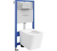 Mexen Teo conjunto empotrado WC bastidor Fenix Slim con taza WC, blanco brillo - 6103385XX00 13002 5907709163508