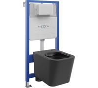Mexen Teo conjunto empotrado WC estructura Fenix Slim con taza WC, negro mate - 6103385XX85 13005 5907709163515