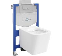 Mexen Teo conjunto empotrado WC marco Fenix XS-U con taza WC, blanco brillante - 6853385XX00 13047 5907709163737