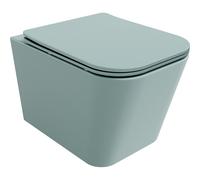 Mexen Teo inodoro Rimless con asiento de cierre suave slim, duroplast, verde claro mate - 30854048 16046 5907709156302