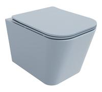 Mexen Teo taza de inodoro Rimless con asiento de cierre lento slim, duroplast, gris-azul mate - 30854069 16047 5907709157590