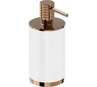 Mexen Triv dispensador de jabón de pie, blanco/oro rosa - 70A33059-60W 94534 5905315734440