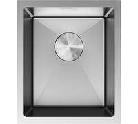Mexen Trixo fregadero de acero 1 cámara 370 x 440 mm, inox - 6412371000-01 78958 5905315981981