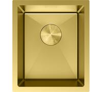 Mexen Trixo fregadero de acero inoxidable de 1 cubeta 370 x 440 mm, dorado - 6412371000-55 78960 5905315982001