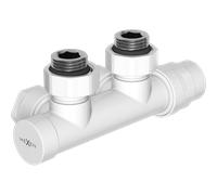 Mexen Uni-Term válvula de radiador angular, Duplex, DN50, blanco - W907-000-20 27285 5905315053831