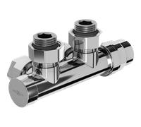 Mexen Uni-Term válvula de radiador angular, Duplex, DN50, cromo - W907-000-01 27257 5905315053824