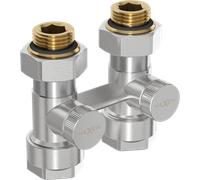 Mexen Uni-Term válvula de radiador bitubular DN50, recta 1/2"x16 mm, níquel - W912-016-01 29239 5905315054098