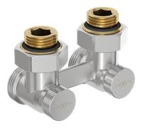 Mexen Uni-Term válvula de radiador de dos tubos DN50, angular 1/2"x3/4", níquel - W911-012-01 29236 5905315054067