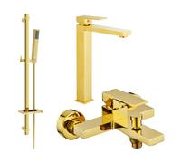Mexen Uno Conjunto de baño DQ77, dorado - 71413DQ77-50 5754 5907709186361