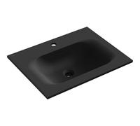 Mexen Vela lavabo empotrado en encimera 61 x 46,5 cm, negro mate - 25236071 54597 5905315948847