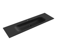 Mexen Vela lavabo encastrado en el mostrador 161 x 46,5 cm, negro mate - 25231671 54614 5905315949011