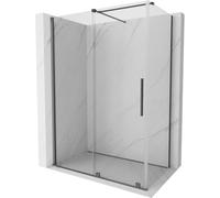 Mexen Velar cabina de ducha corredera 130 x 70 cm, transparente, metal pistola - 871-130-070-01-95 40844 5905315285850