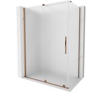 Mexen Velar cabina de ducha corredera 130 x 75 cm, escarcha, oro rosa - 871-130-075-31-60 41533 5905315289223