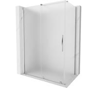 Mexen Velar cabina de ducha corredera 160 x 100 cm, escarcha, cromo - 871-160-100-31-01 41085 5905315287205
