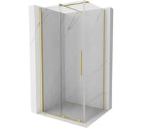 Mexen Velar cabina de ducha deslizante 120 x 75 cm, transparente, dorado cepillado - 871-120-075-01-55 24256 5905315217455