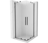 Mexen Velar Duo cabina de ducha corredera 100 x 100 cm, escarcha, gris pistola cepillado - 871-100-100-32-66 50209 5905315298294
