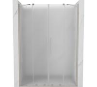 Mexen Velar Duo puertas de ducha correderas 160 cm, escarcha, níquel cepillado - 871-160-000-32-97 50581 5905315299635