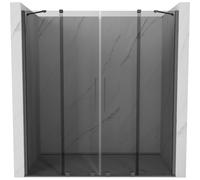 Mexen Velar Duo puertas de ducha correderas 180 cm, grafito, metal de arma - 871-180-000-42-95 50665 5905315315342