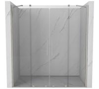 Mexen Velar Duo puertas de ducha correderas 180 cm, transparentes, níquel cepillado - 871-180-000-02-97 50439 5905315299055