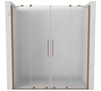 Mexen Velar Duo puertas de ducha correderas 200 cm, escarcha, cobre cepillado - 871-200-000-32-65 50520 5905315299420
