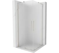 Mexen Velar L Duo cabina de ducha corredera 80 x 80 cm, escarcha, níquel cepillado - 871-080-080-02-33-97 47031 5905315313522