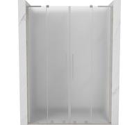 Mexen Velar L Duo puerta de ducha corredera 150 cm, escarcha, níquel cepillado - 871-150-003-32-97 51708 5905315342690