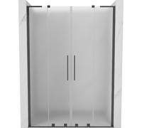 Mexen Velar L Duo puerta de ducha corredera 150 cm, escarchada, gris pistola cepillado - 871-150-003-32-66 50900 5905315342515