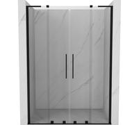 Mexen Velar L Duo puerta de ducha corredera de 150 cm, transparente, negro - 871-150-003-02-70 50793 5905315314505