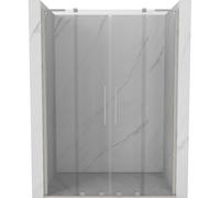 Mexen Velar L Duo puertas de ducha correderas 140 cm, transparente, níquel cepillado - 871-140-003-02-97 50816 5905315314611