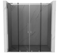 Mexen Velar L Duo puertas de ducha correderas 200 cm, grafito, cromo - 871-200-003-42-01 51744 5905315342799