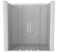 Mexen Velar L Duo puertas de ducha correderas 200 cm, transparentes, blancas - 871-200-003-02-20 50754 5905315314185