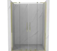 Mexen Velar L Duo puertas de ducha deslizantes 150 cm, transparentes, doradas - 871-150-003-02-50 50757 5905315314208
