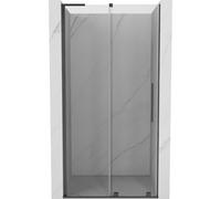 Mexen Velar L puertas de ducha correderas 120 cm, transparente, gris pistola cepillado - 871-120-003-01-66 41598 5905315300843