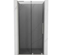Mexen Velar L puertas de ducha deslizantes 110 cm, grafito, níquel cepillado - 871-110-003-41-97 42187 5905315301758