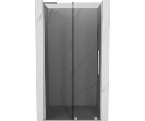 Mexen Velar L puertas de ducha deslizantes 110 cm, grafito, níquel cepillado - 871-110-003-41-97 42187 5905315301758
