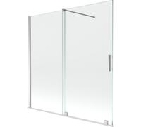 Mexen Velar mampara de baño con 2 paneles correderos 160 x 150 cm, transparente, cromo - 896-160-000-01-01 24376 5905315220721