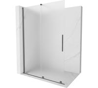Mexen Velar mampara de ducha corredera Walk-in 130 x 200 cm, escarchado 8 mm, metalizado - 871-130-000-33-95 40403 5905315284174