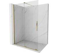 Mexen Velar mampara de ducha corredera Walk-in 150 x 200 cm, transparente 8 mm, dorada - 871-150-000-03-50 23955 5905315214454